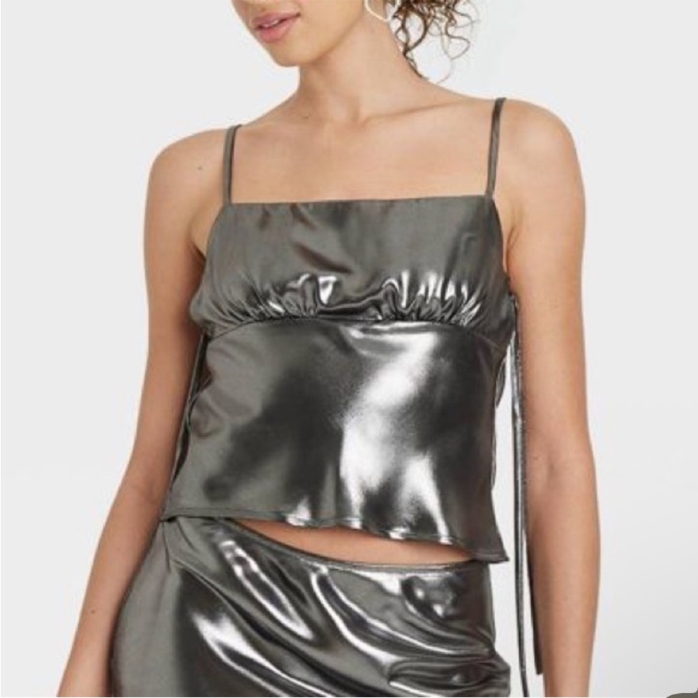 Wild Fable metallic silver tank